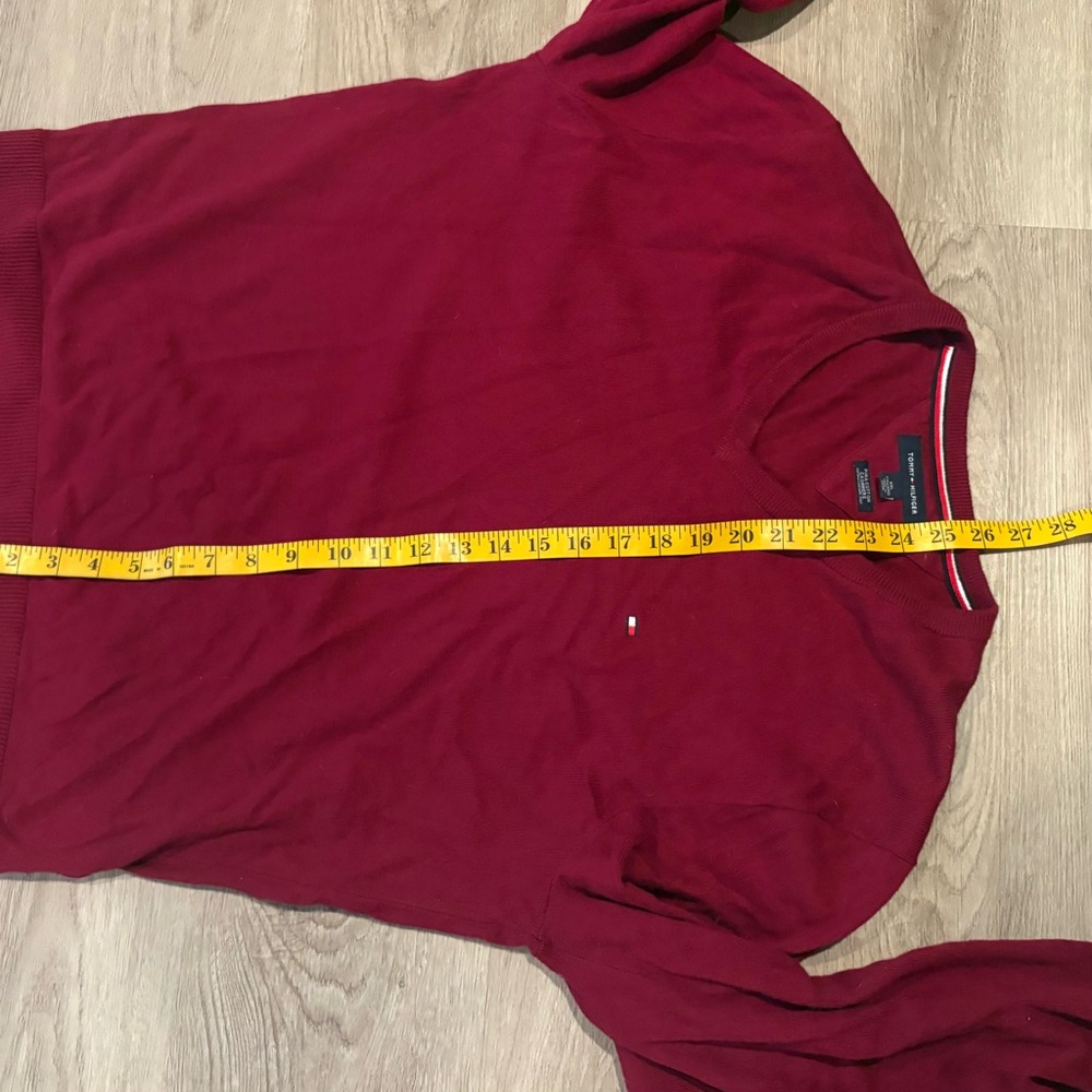 Tommy Hilfiger Burgundy Sweater - Picture 7 of 7
